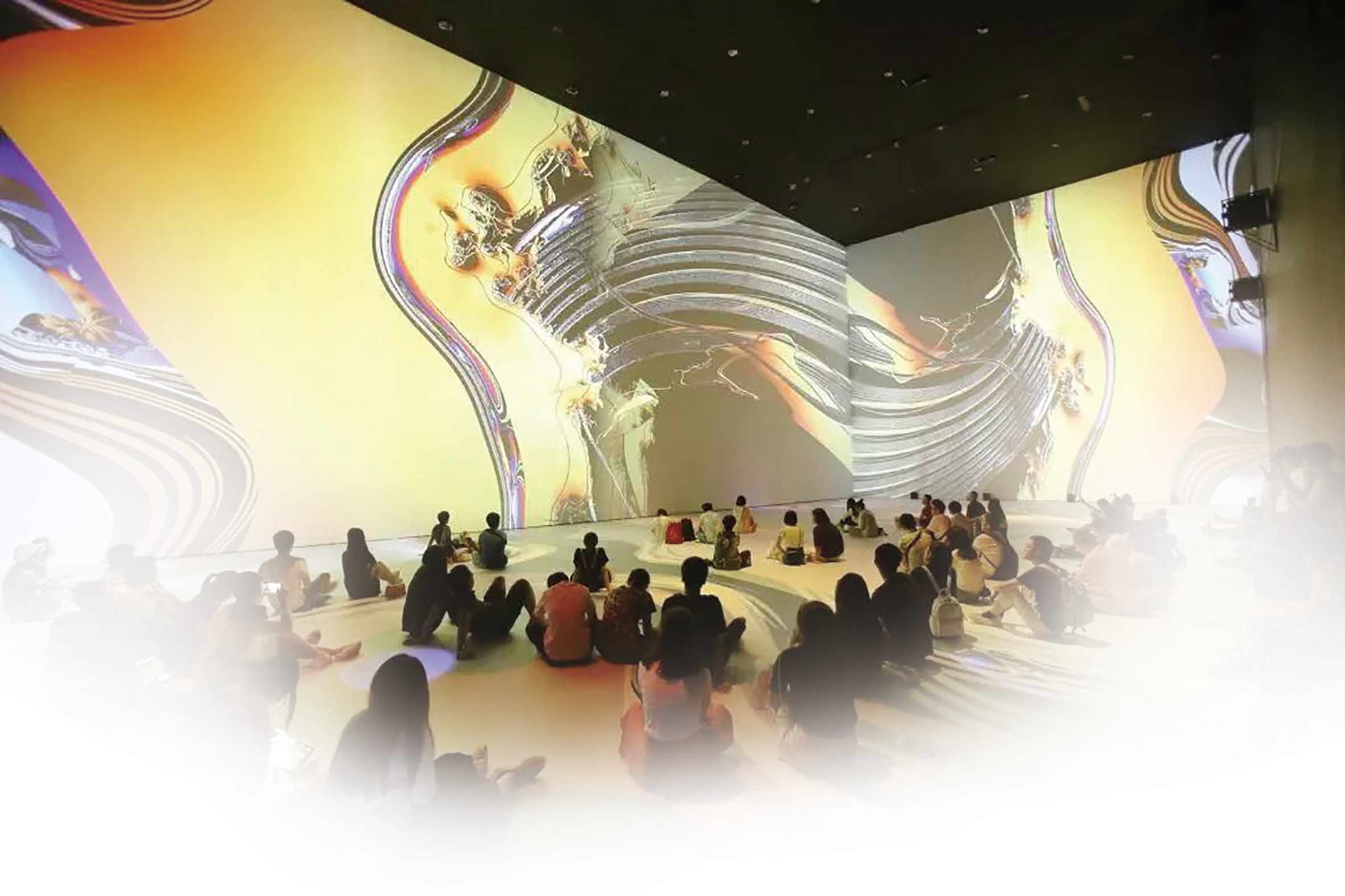 今日美术馆推出的“今日未来馆”展览活动现场